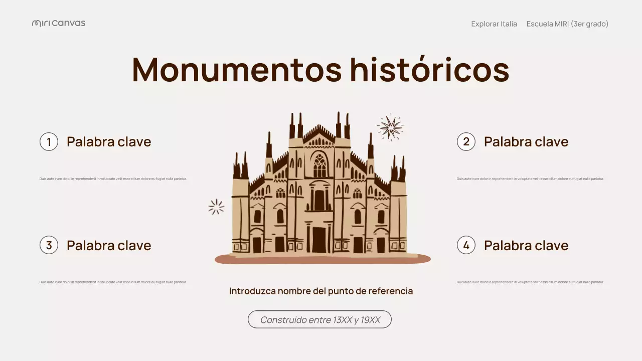 Presentación de la guía de viajes clásica de Italia en beige