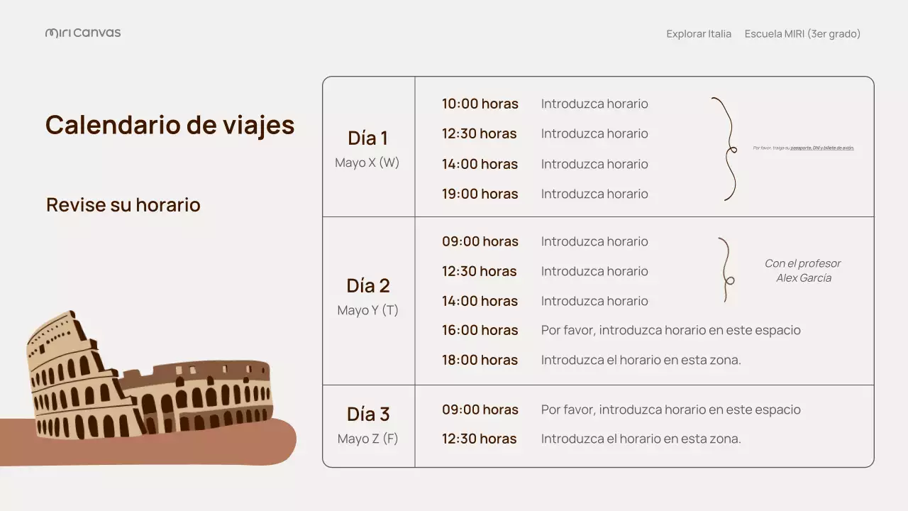 Presentación de la guía de viajes clásica de Italia en beige