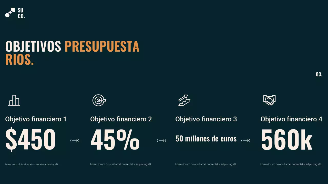Guía moderna de planificación de presupuesto en verde azulado