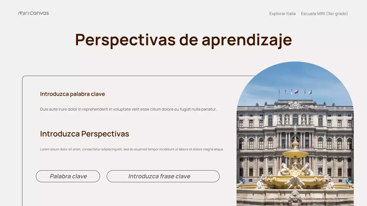 Presentación de la guía de viajes clásica de Italia en beige