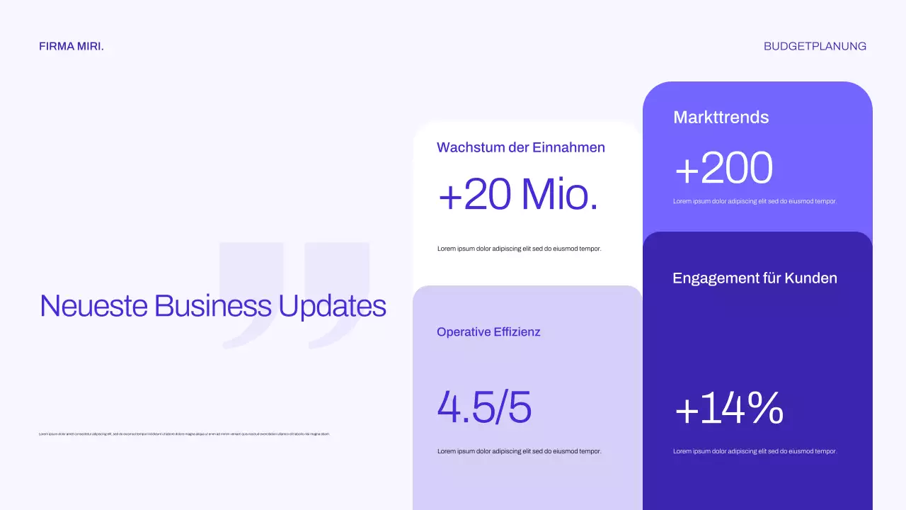 lila moderner Finanzplaner