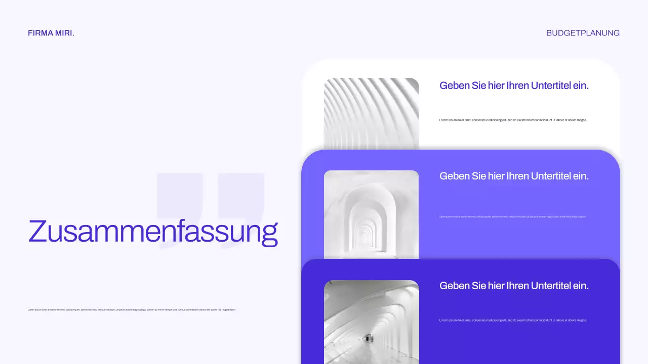 lila moderner Finanzplaner