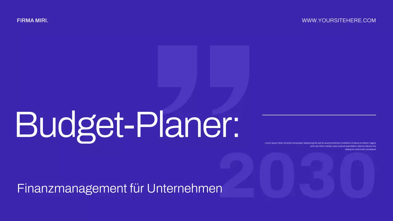 lila moderner Finanzplaner