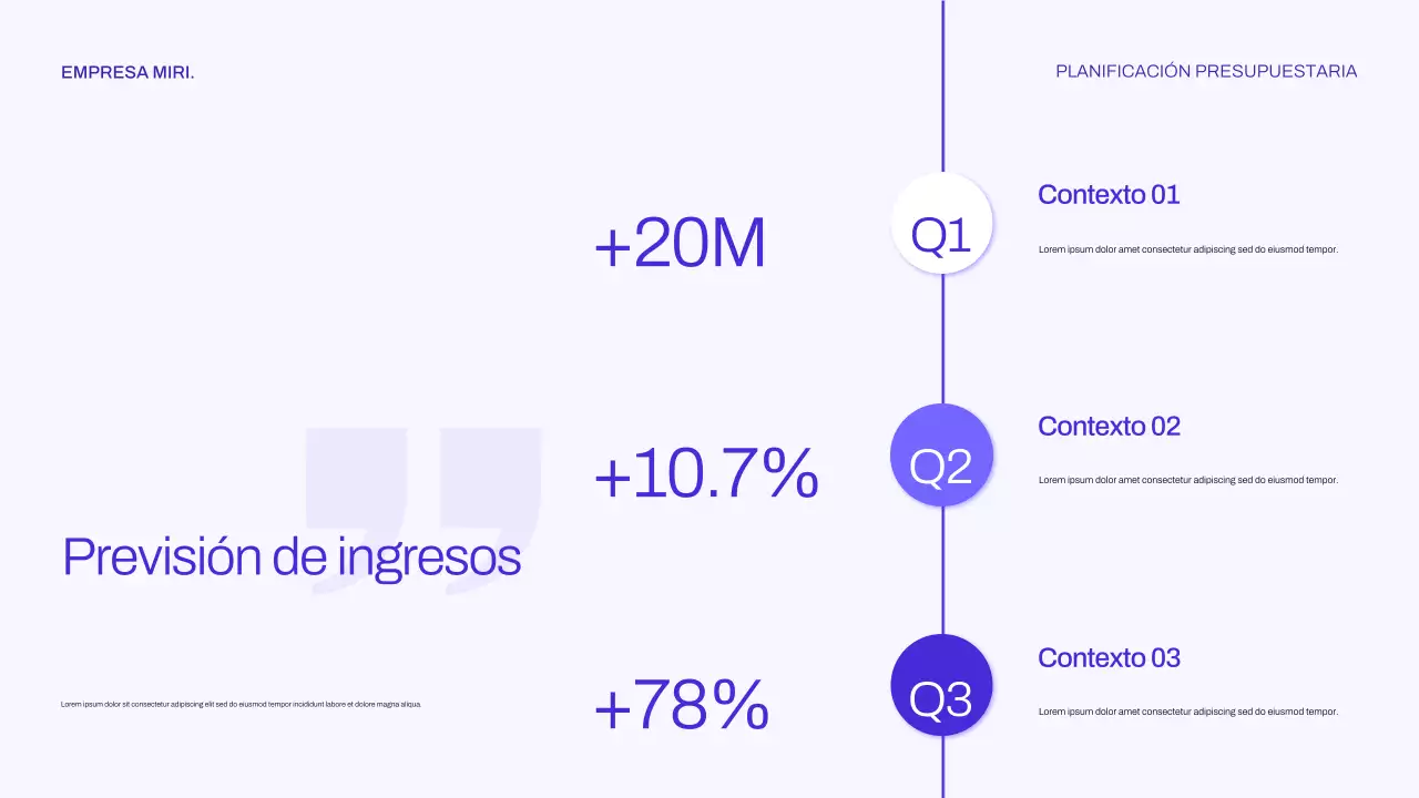 Planificador financiero moderno morado