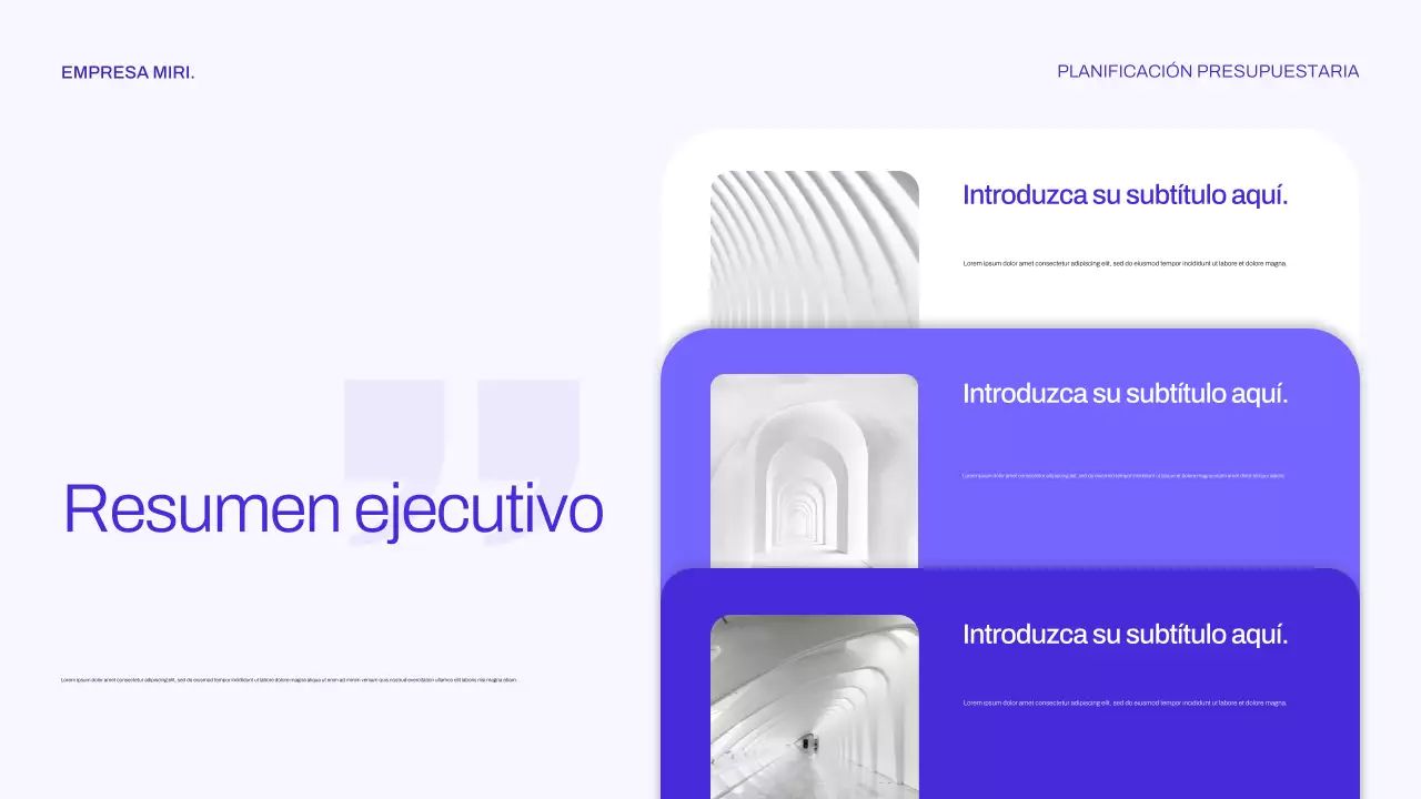 Planificador financiero moderno morado