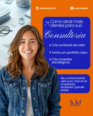 Postagem promocional do Instagram da Orange Modern Consultancy