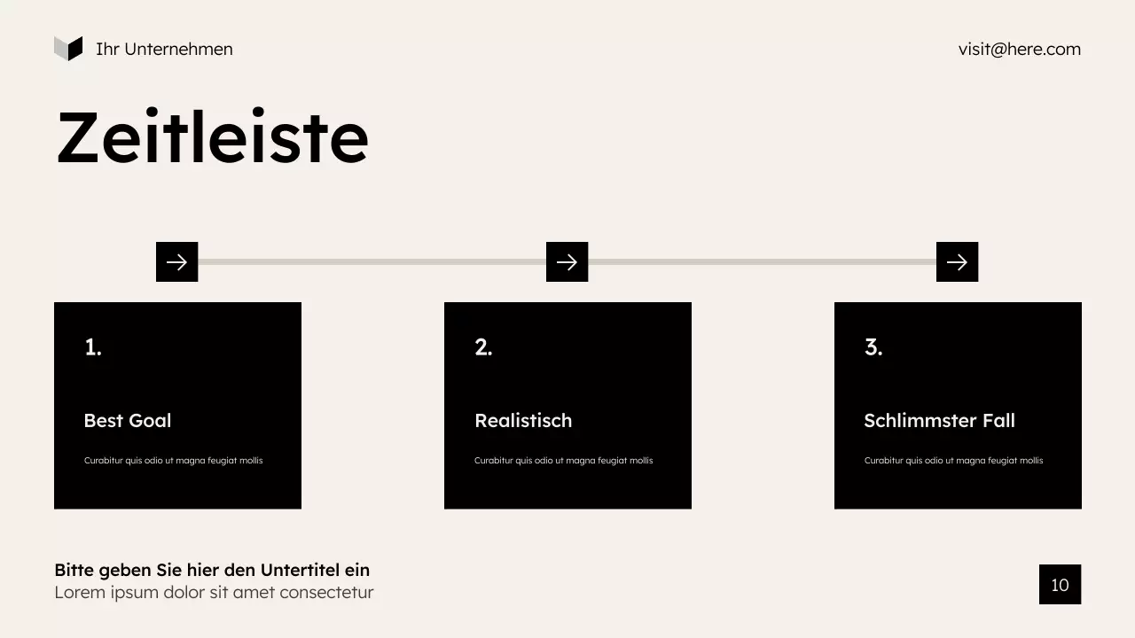 beige moderne Marketingpräsentation