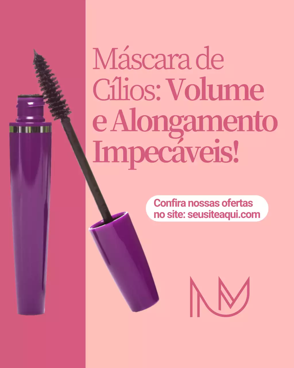 Postagem promocional do Instagram da Pink Modern Cosmetics