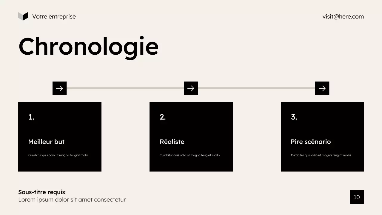 présentation marketing moderne beige