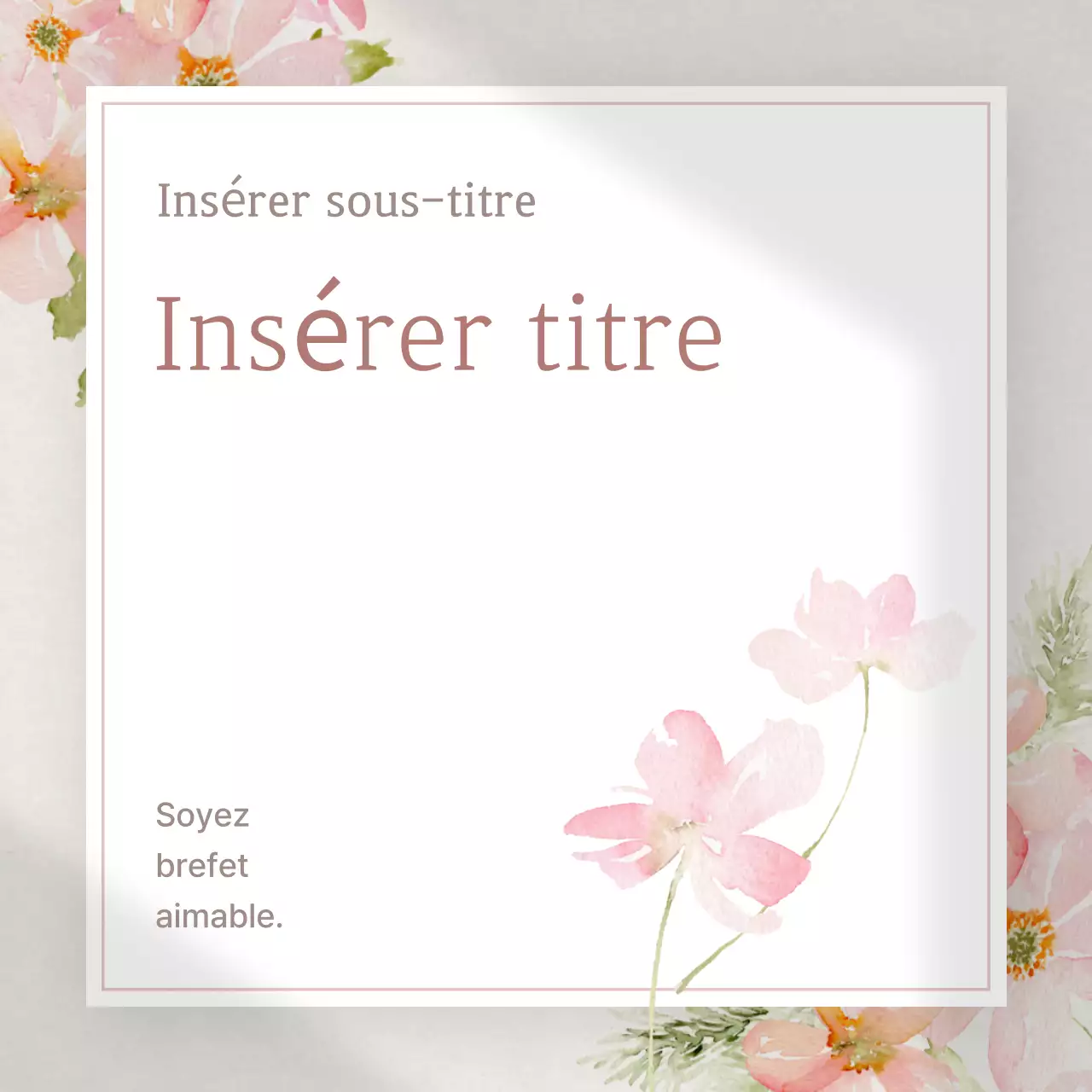 Guide d'invitation élégant de Yeon Bora