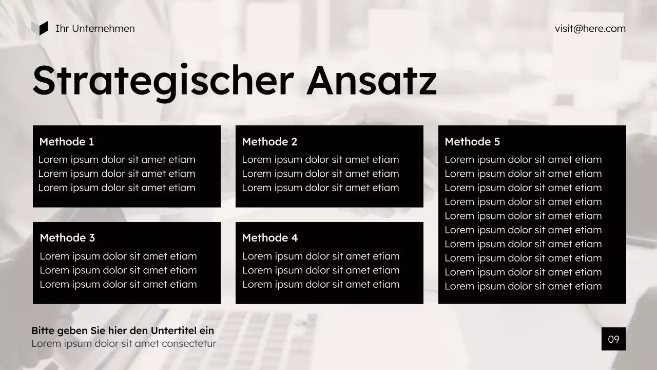 beige moderne Marketingpräsentation