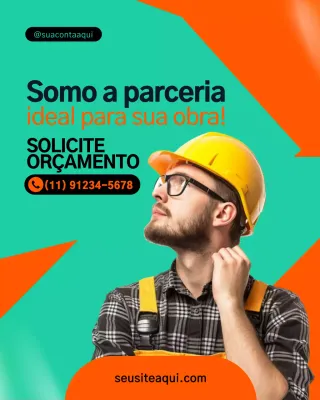 Postagem de promoção do serviço de construção moderna da Orange no Instagram