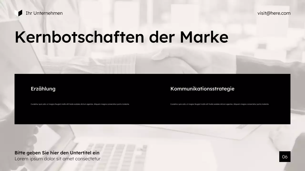 beige moderne Marketingpräsentation