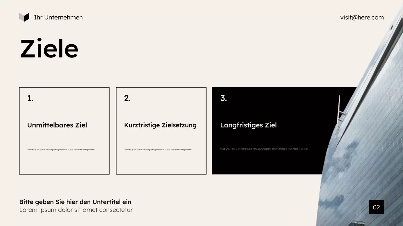 beige moderne Marketingpräsentation