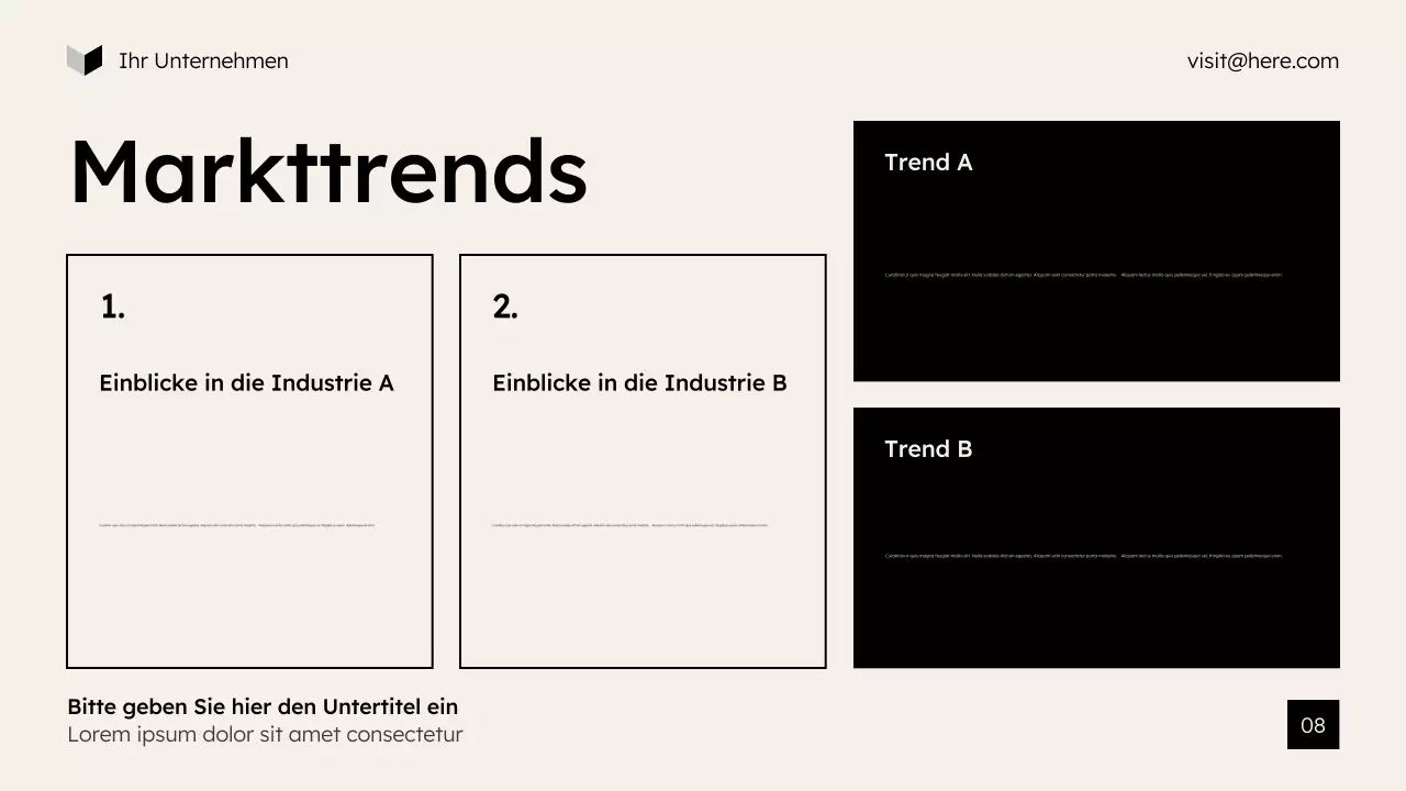 beige moderne Marketingpräsentation