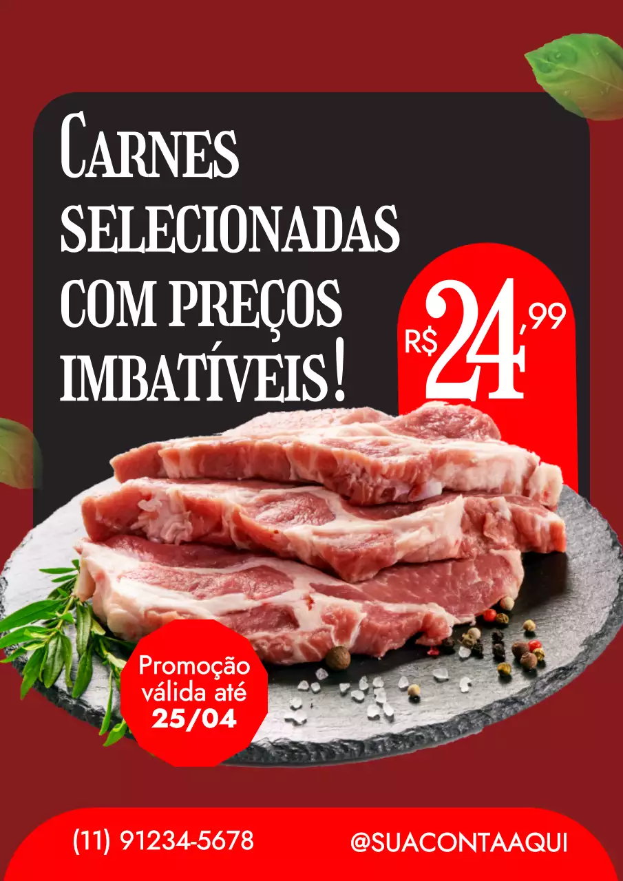 Cartaz promocional da Red Bold Meat
