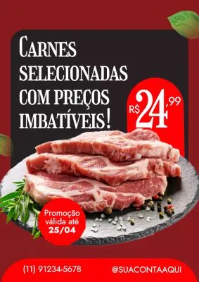 Cartaz promocional da Red Bold Meat