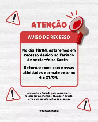 Postagem de anúncio de feriado em negrito vermelho no Instagram