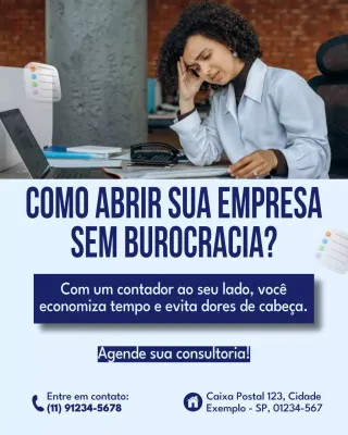 Postagem de promoção de negócios modernos em azul no Instagram