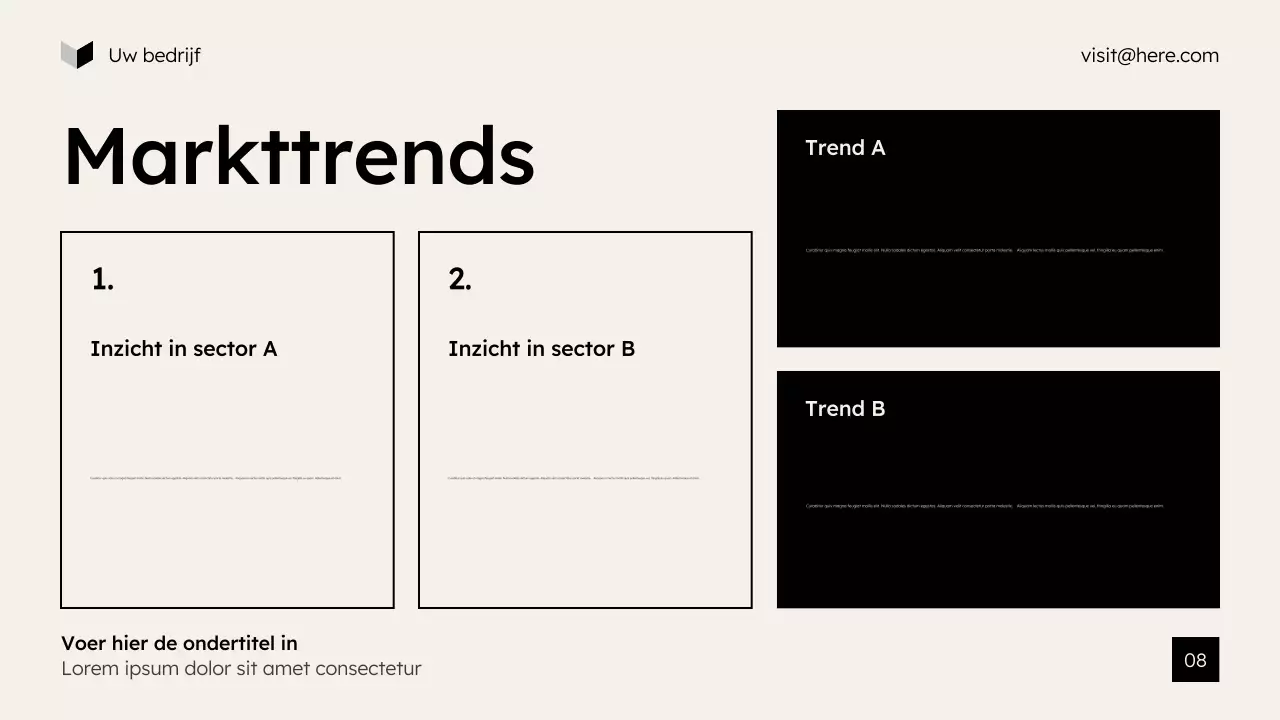 beige moderne marketingpresentatie