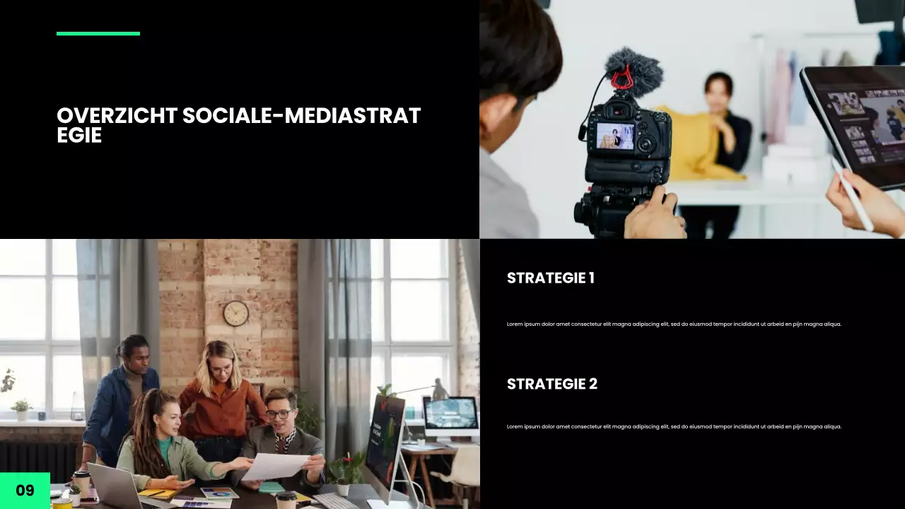 groene moderne marketinggids