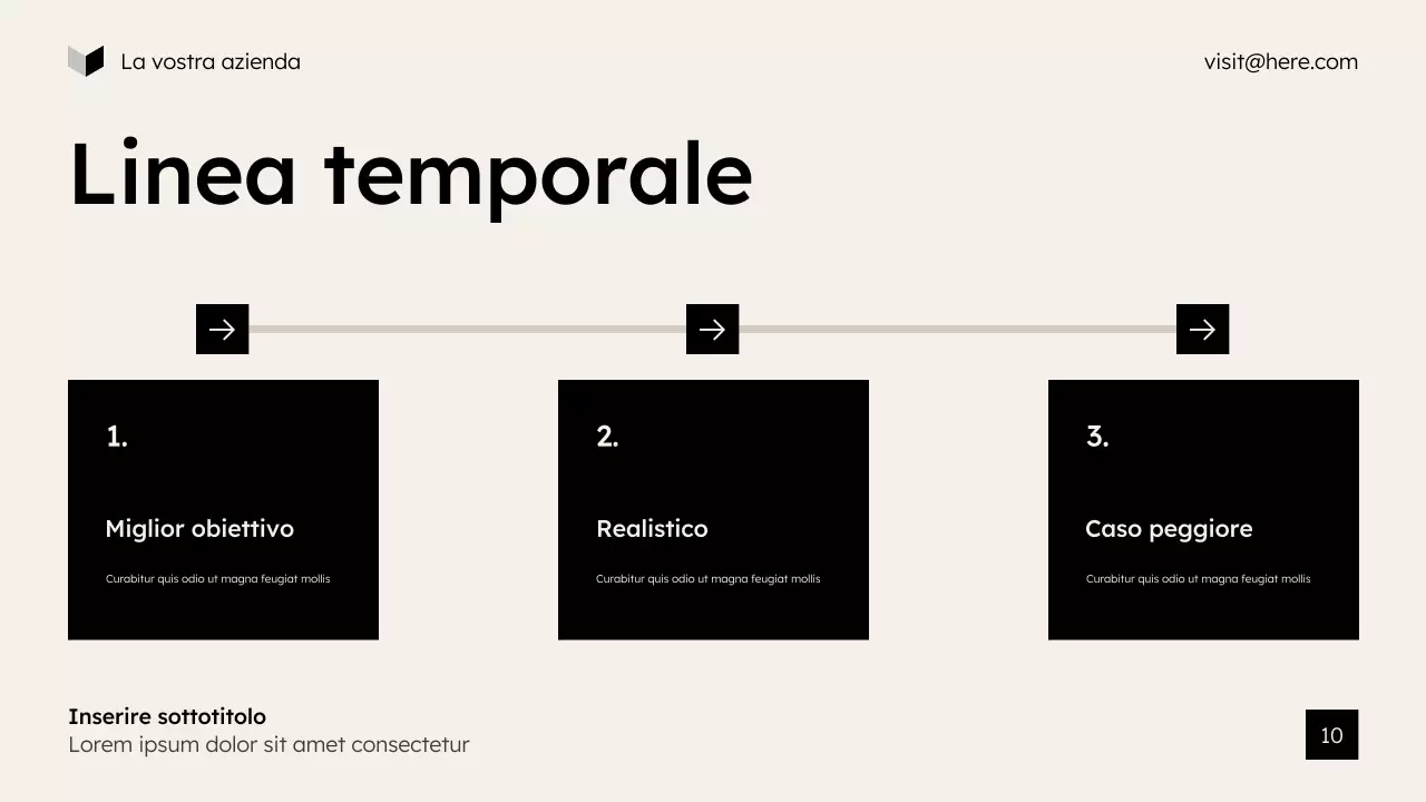 presentazione di marketing moderno beige