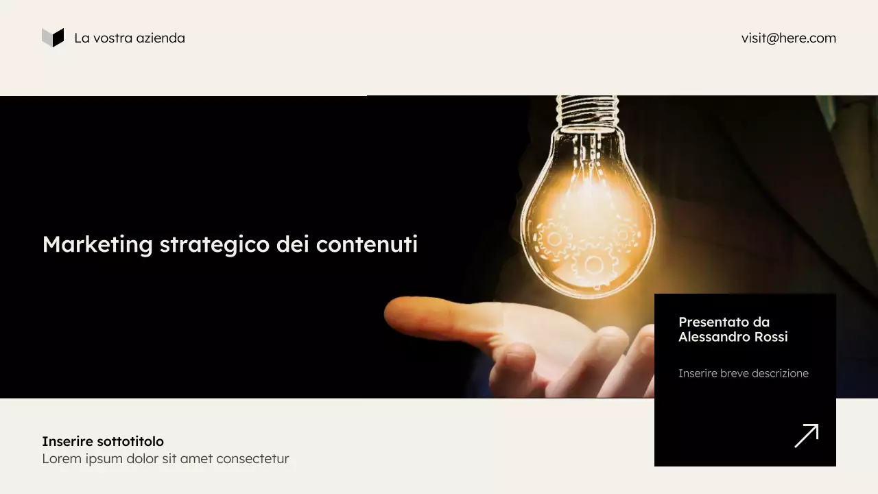 presentazione di marketing moderno beige