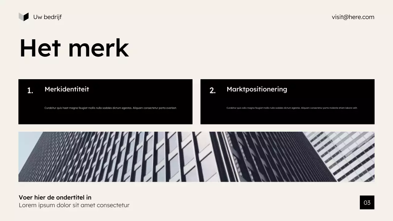 beige moderne marketingpresentatie