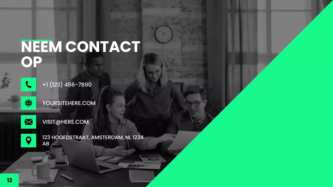 groene moderne marketinggids