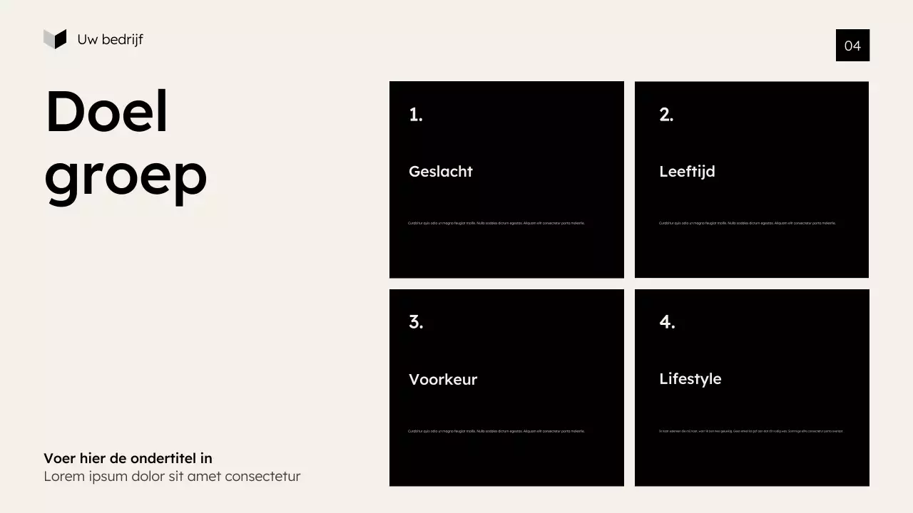 beige moderne marketingpresentatie