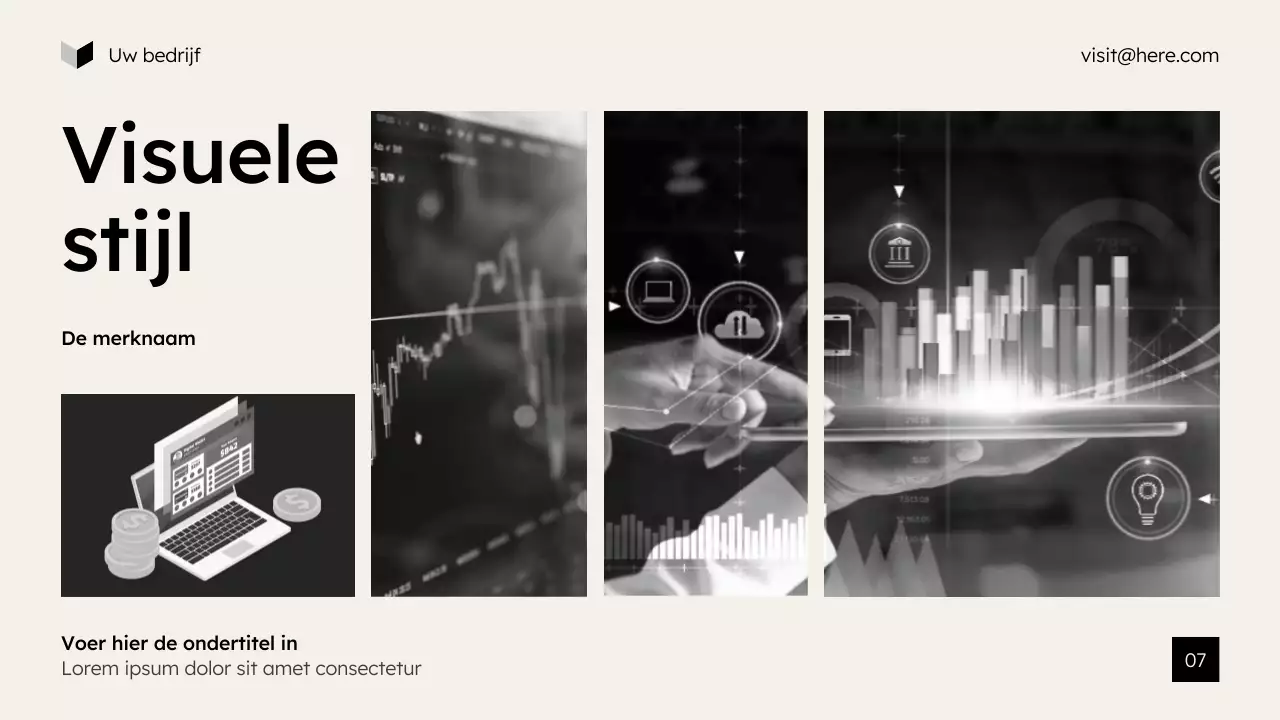 beige moderne marketingpresentatie