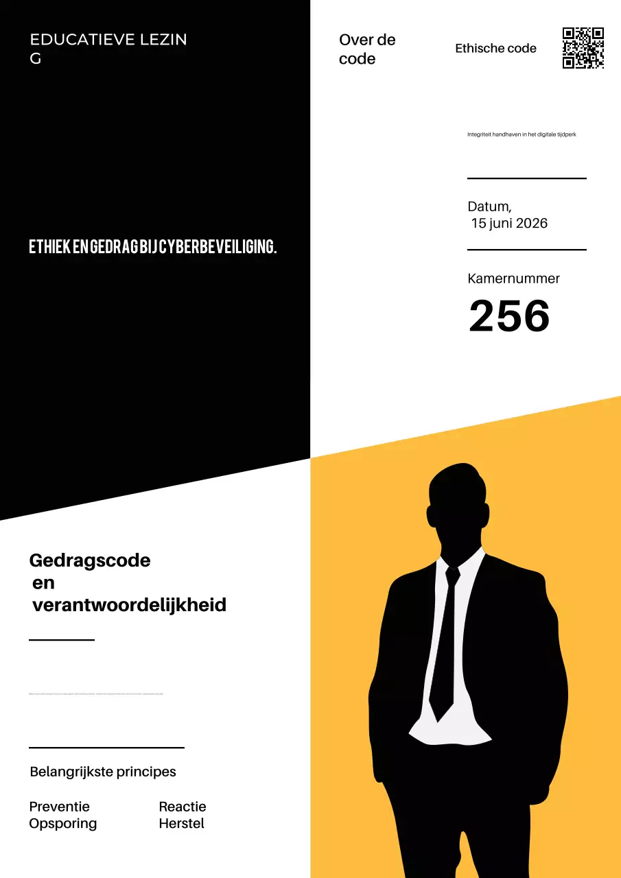 Uitnodigingsposter voor lezing over zwarte moderne cybersecurity