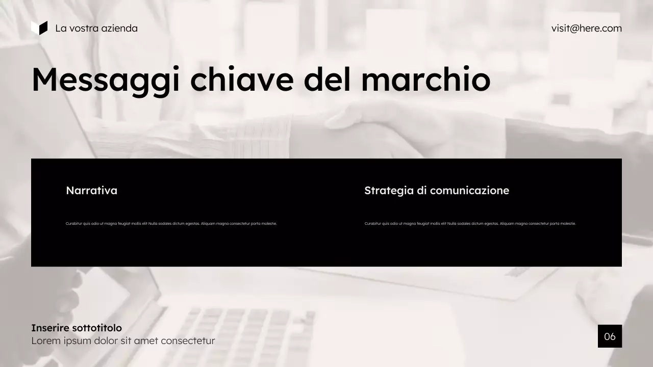 presentazione di marketing moderno beige