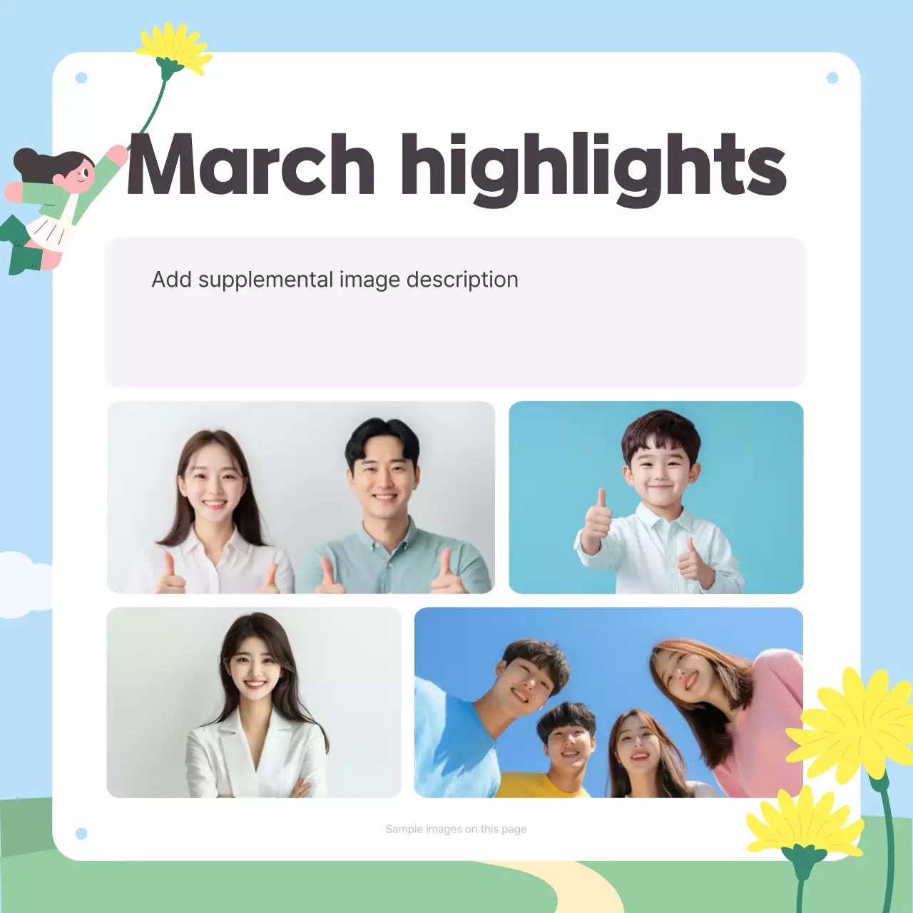 Promoção do boletim informativo Sky Blue Baby