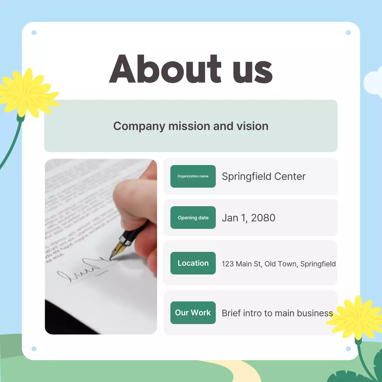 Promoção do boletim informativo Sky Blue Baby