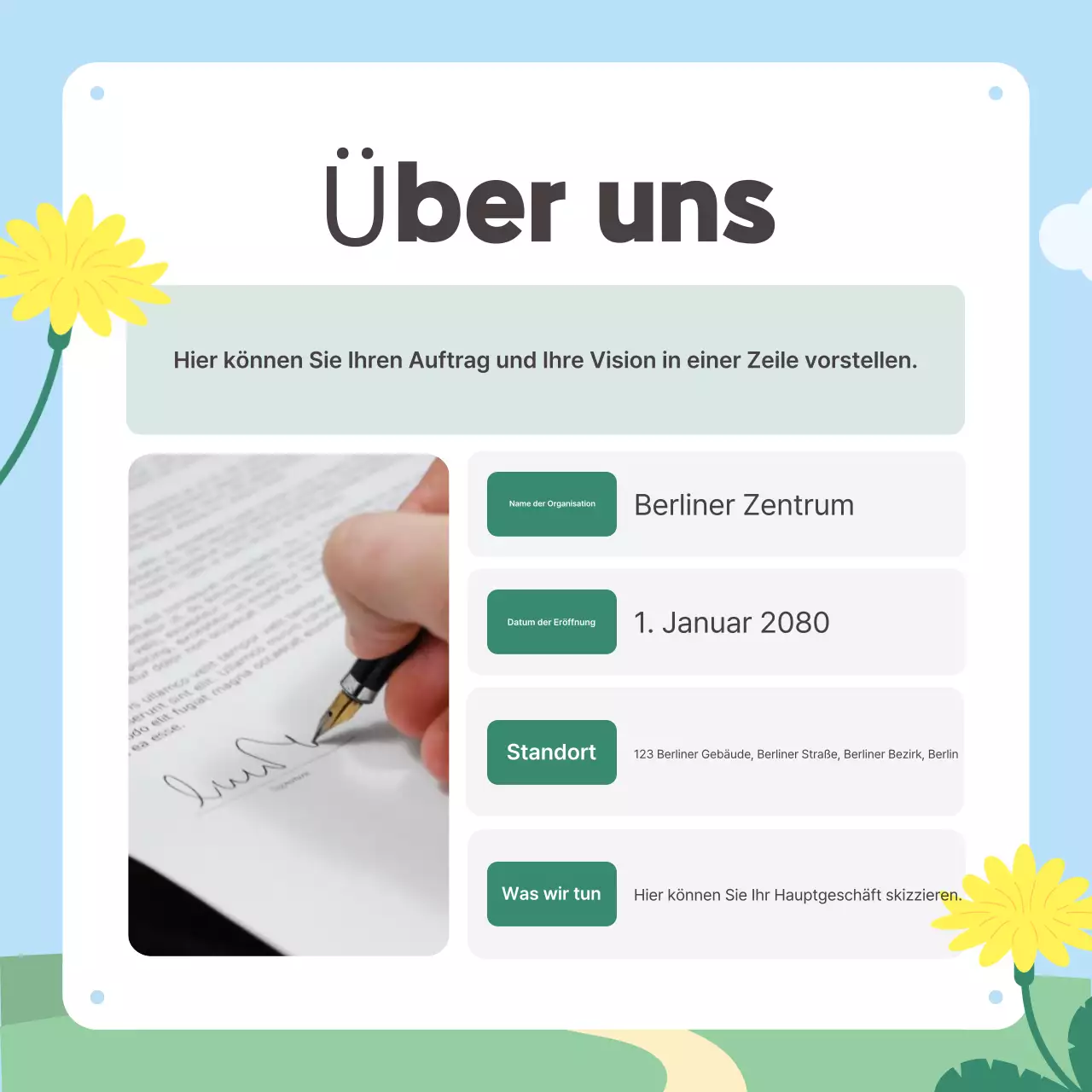 Sky Blue Baby Newsletter-Aktion