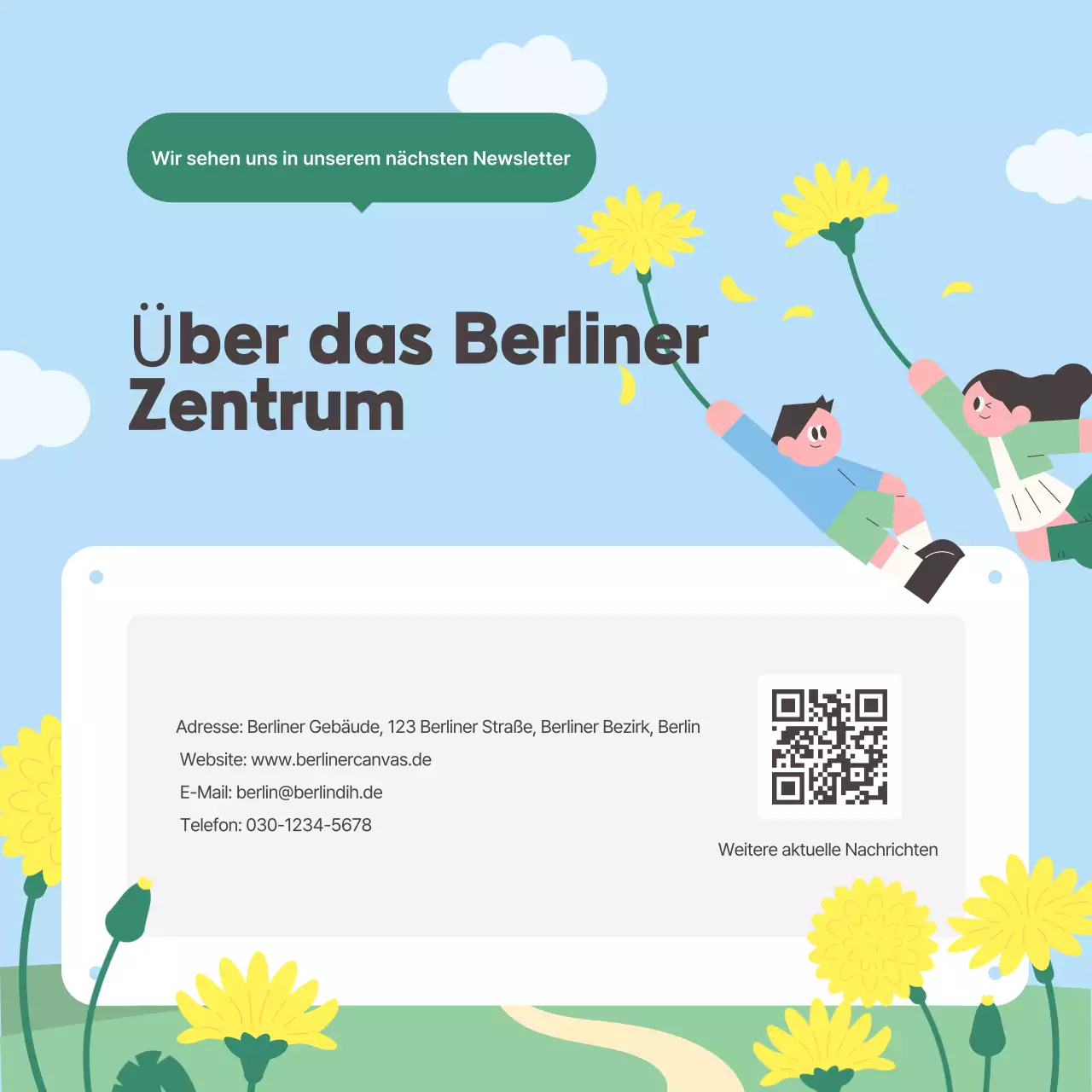 Sky Blue Baby Newsletter-Aktion