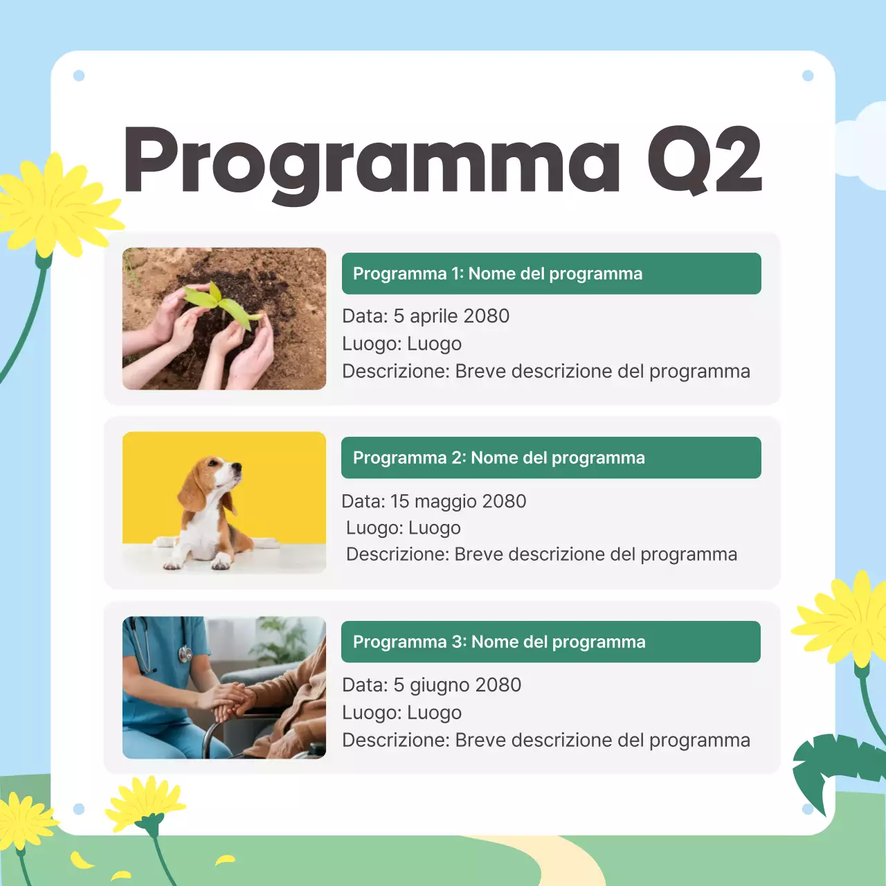 Promozione della newsletter Sky Blue Baby