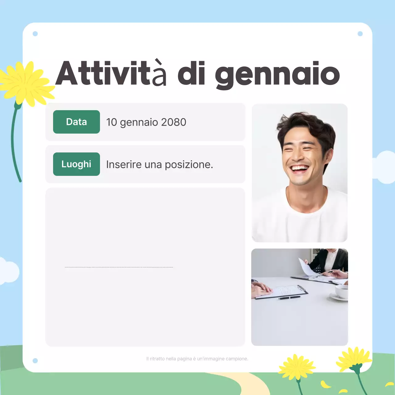 Promozione della newsletter Sky Blue Baby