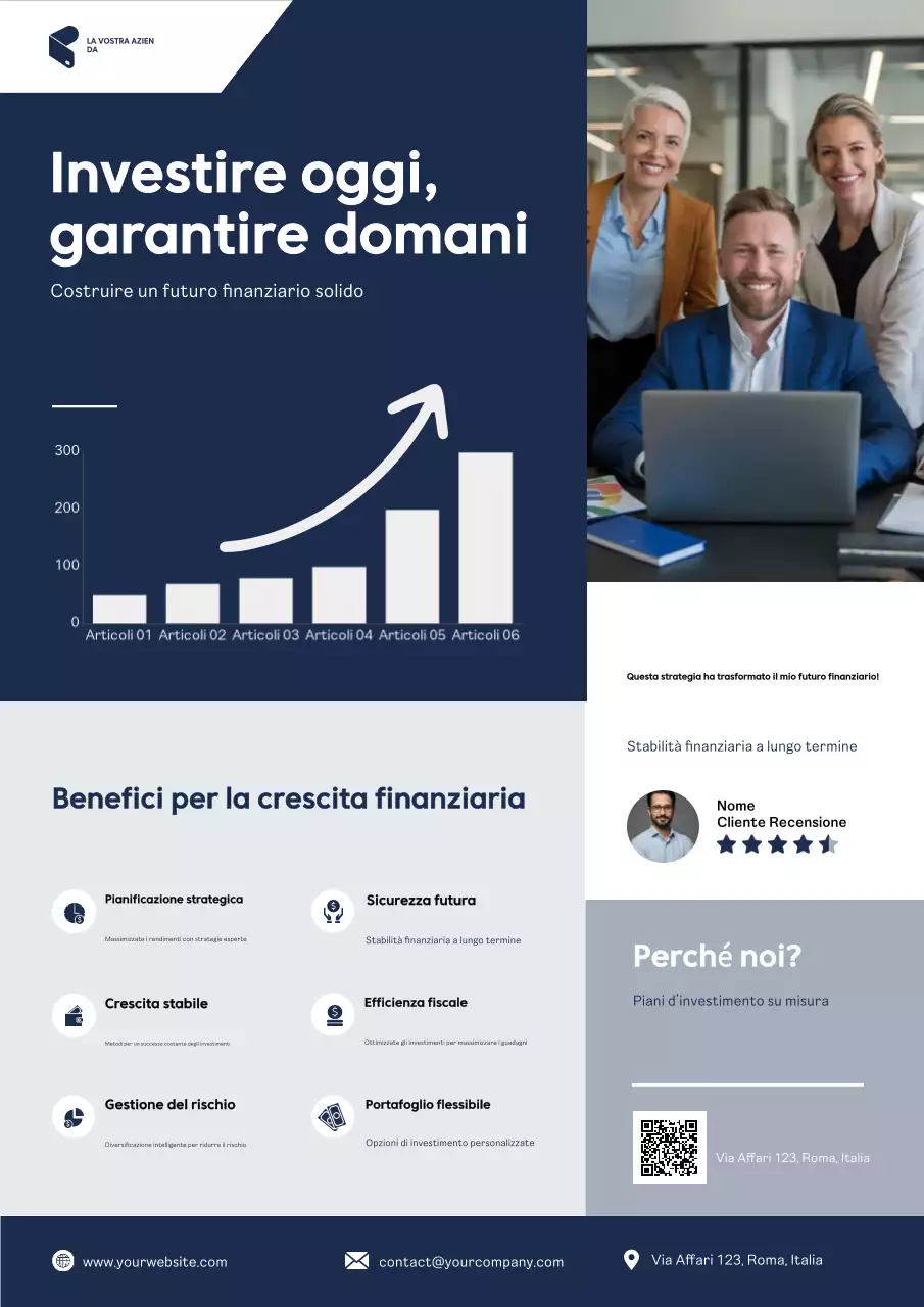Manifesto promozionale della finanza professionale della Marina