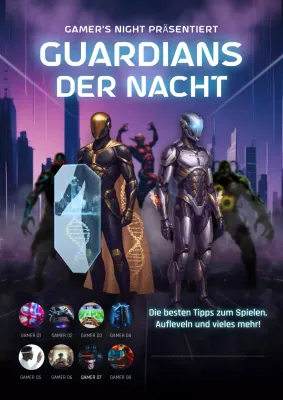 Lila futuristisches Gaming-Event-Ankündigungsplakat