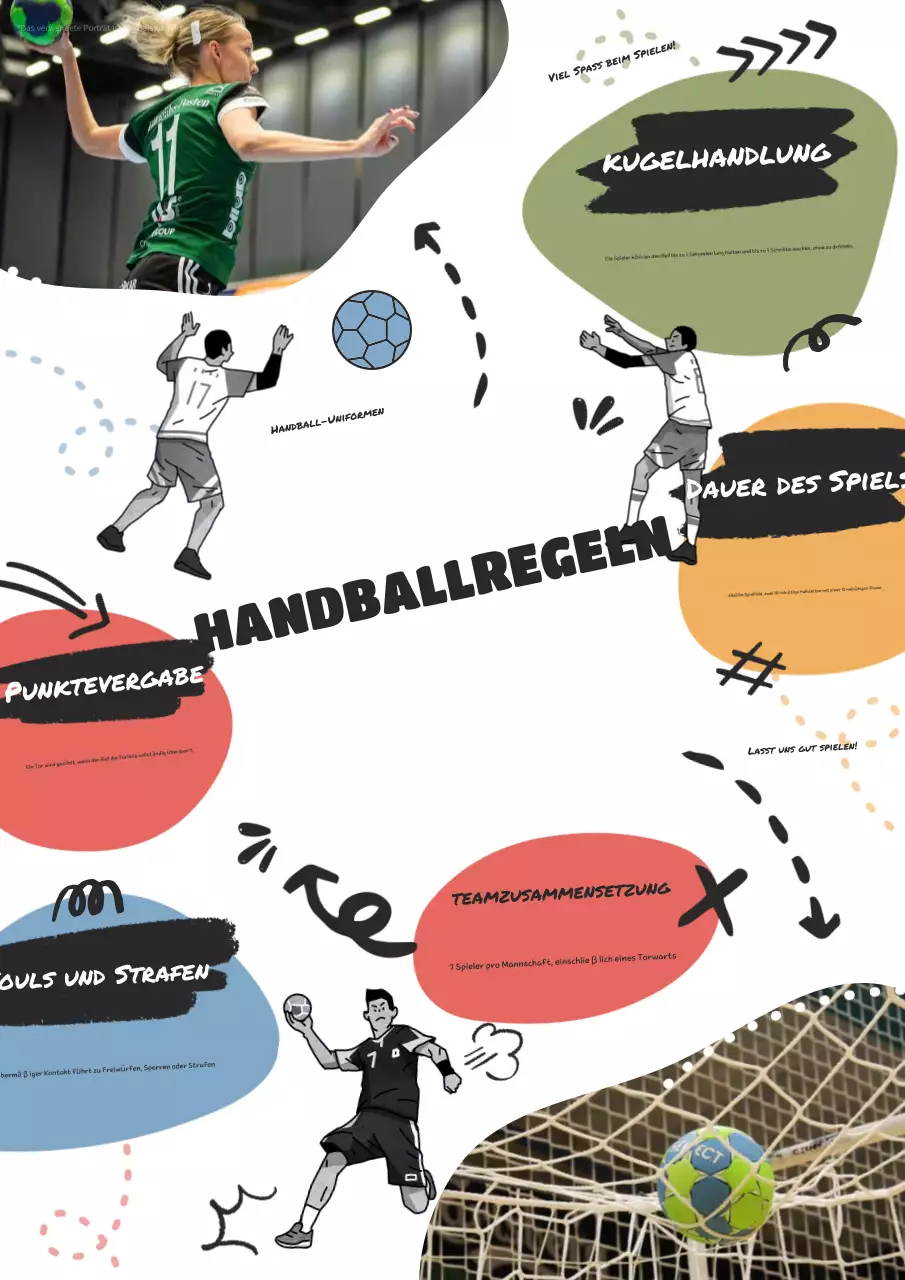 Farbenfrohes modernes Sportführer-Poster