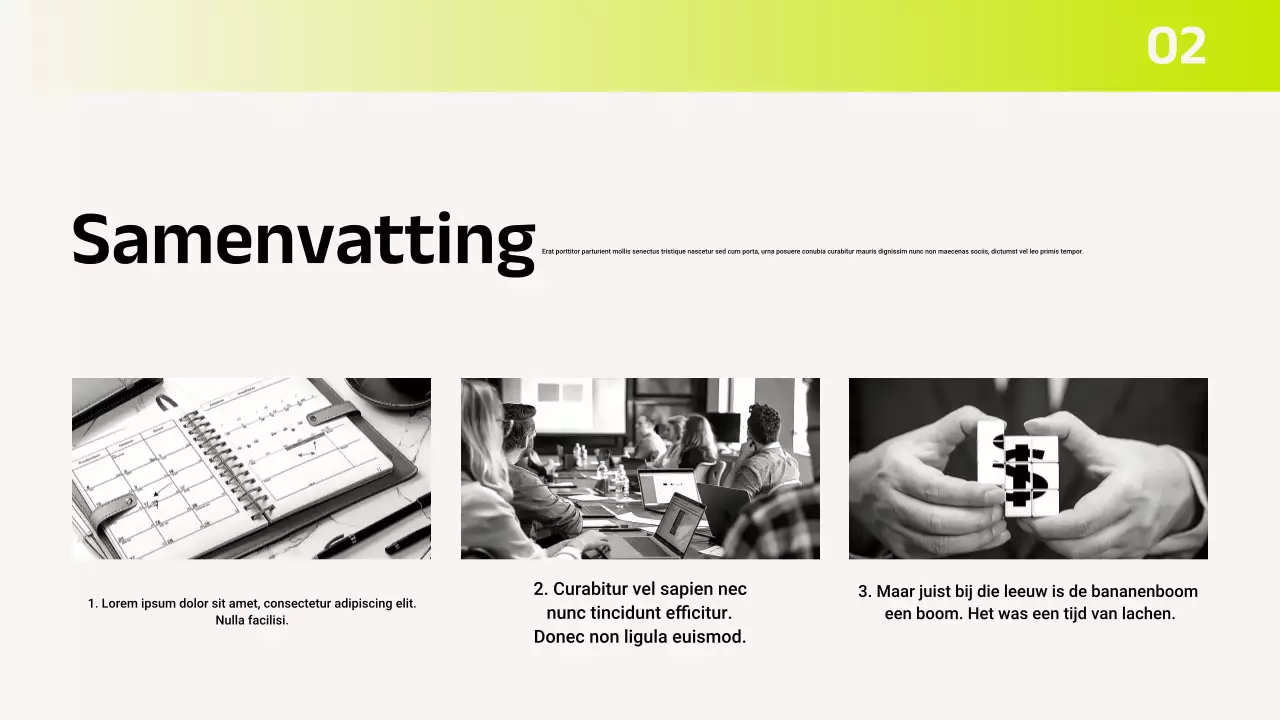 Presentatie Groene Moderne Budgetplanner