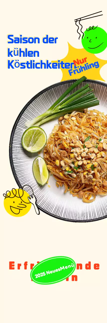 Yellow Pop Food Menü-Aktion