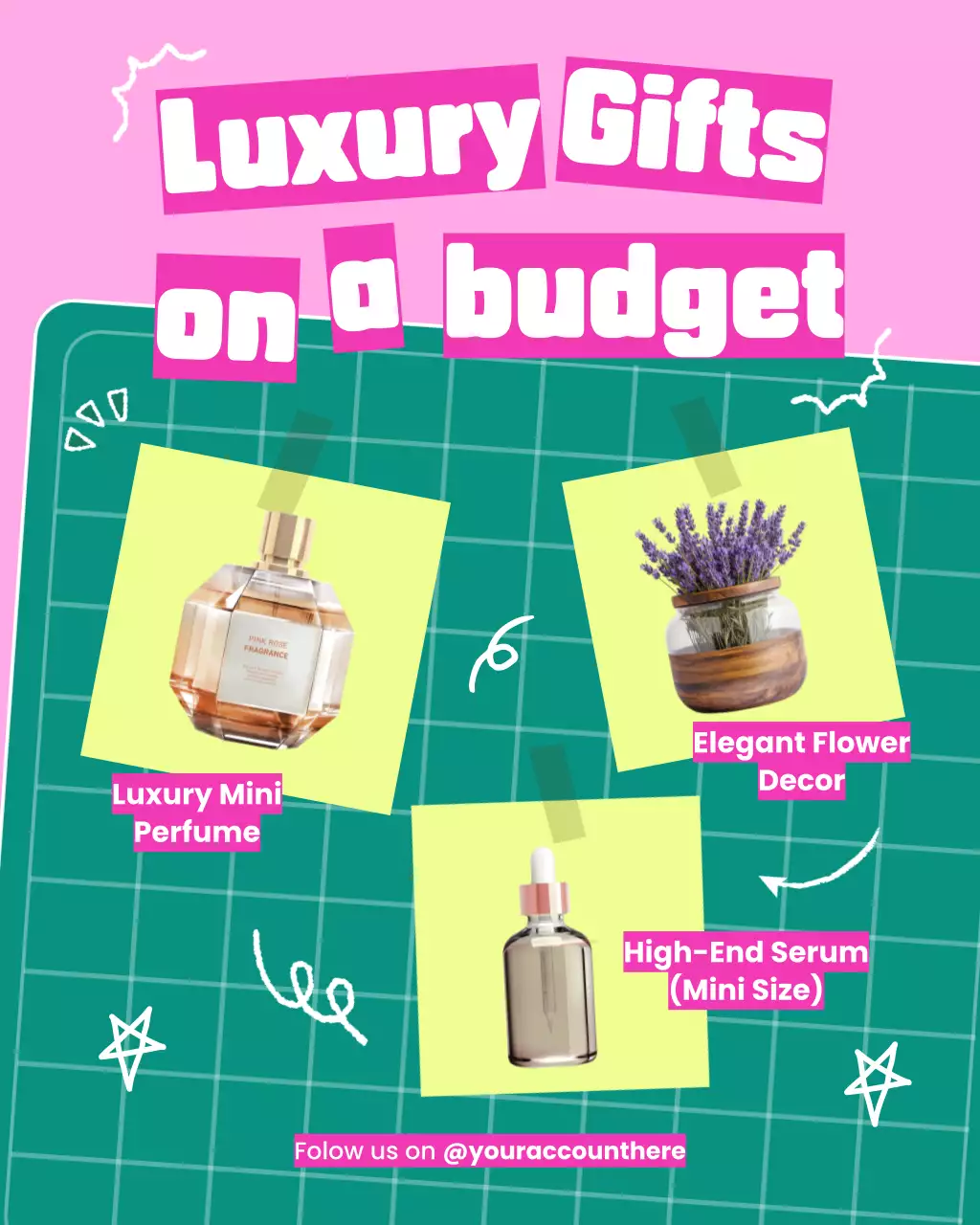 Green and Pink Retail Promotion Instagram Post