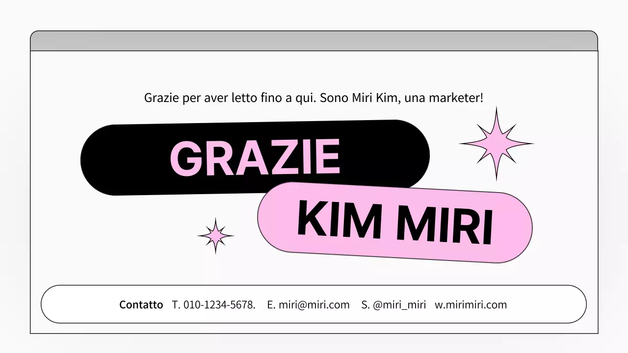 Semplice portafoglio di marketing bianco e rosa