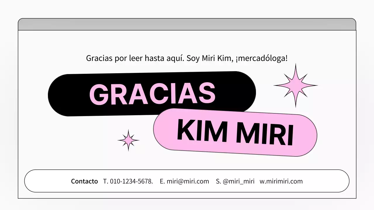 Portafolio de marketing simple en blanco y rosa