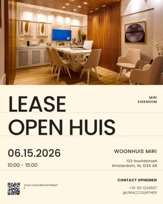 Cream and Brown Real Estate Listing Instagram-bericht