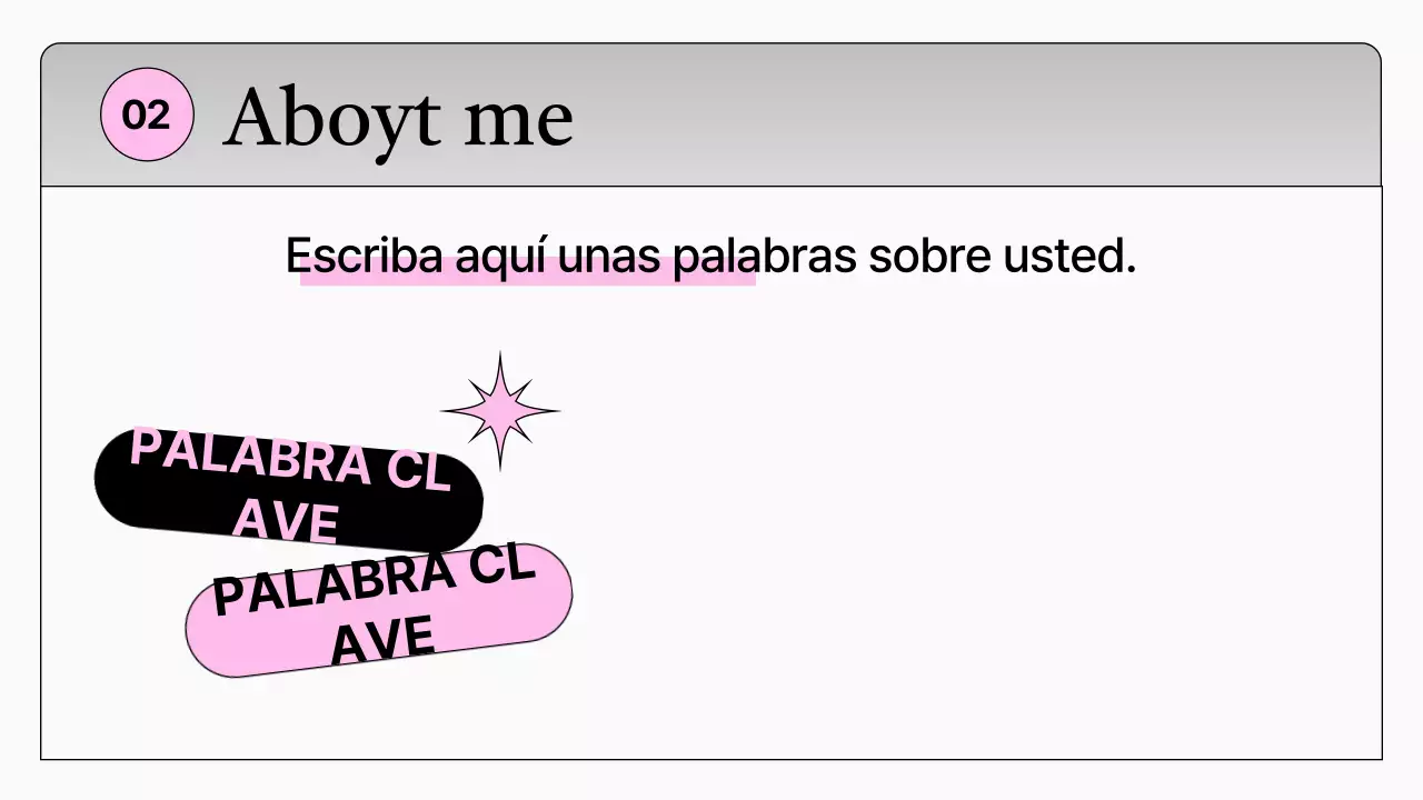 Portafolio de marketing simple en blanco y rosa