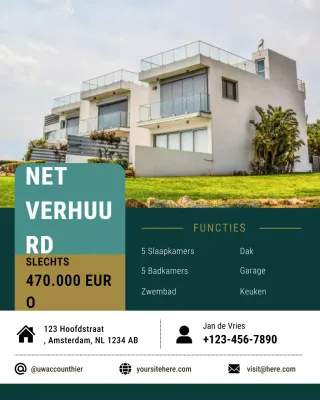 Moderne vastgoedpromotie